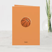 Basketbal Happy Birthday Sports Kaart (Achterkant)