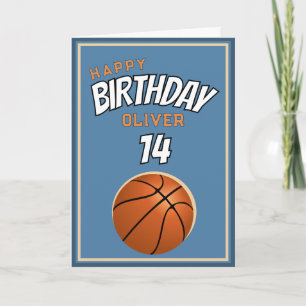 Basketbal Happy Birthday Sports Kaart