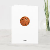 Basketbal Happy Birthday Sports Kaart (Achterkant)