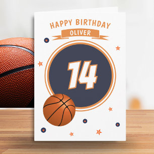Basketbal Happy Birthday Sports Kaart