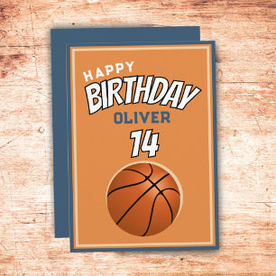 Basketbal Happy Birthday Sports Kaart