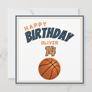 Basketbal Happy Birthday Sports Kaart