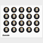 Basketbal Happy Pills Sticker (Vel)