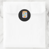 Basketbal Happy Pills Sticker (Tas)