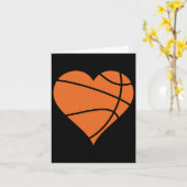 Basketbal Hart 2 Kaart (Gele Bloem)