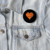 Basketbal Hart 2 Ronde Button 5,7 Cm (In situ)