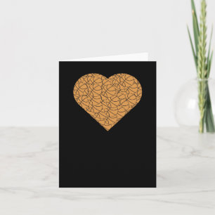 Basketbal Hart Liefde Ontwerp Kaart