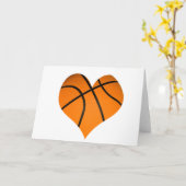 Basketbal Hart Vorm Kaart (Gele Bloem)