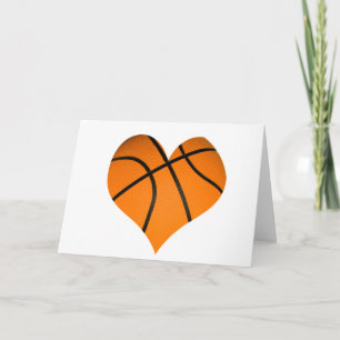 Basketbal Hart Vorm Kaart