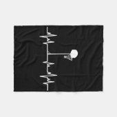 Basketbal Hartslag 1 Fleece Deken (Voorkant (Horizontaal))