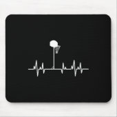 Basketbal hartslag 1 muismat (Voorkant)