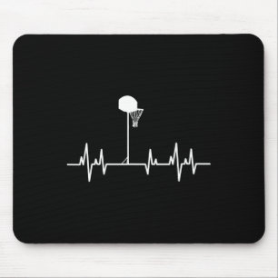 Basketbal hartslag 1 muismat