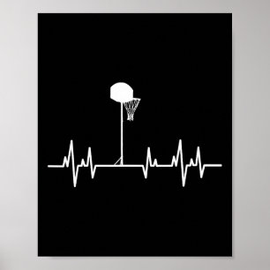 Basketbal hartslag 1 poster