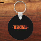 Basketbal hartslag (2) sleutelhanger (Voorkant)