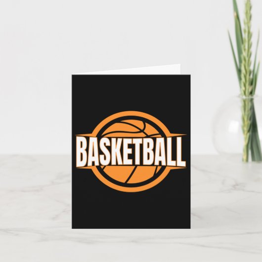 Basketbal Hartslag Kaart (Voorkant)