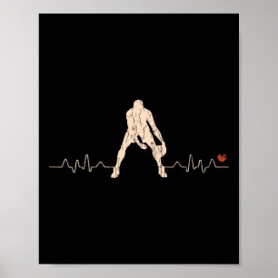 Basketbal Hartslag Speler Gift 1 Poster