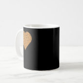 Basketbal Heart Love Design Koffiemok (Voorkant links)