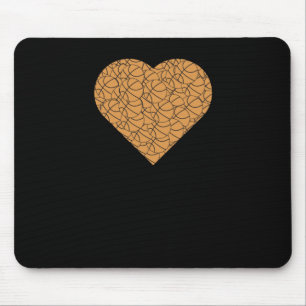 Basketbal Heart Love Design Muismat