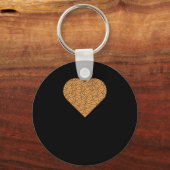 Basketbal Heart Love Design Sleutelhanger (Voorkant)
