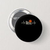 Basketbal Heartbeat 3 Ronde Button 5,7 Cm (Voorkant /achterkant)