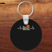 Basketbal Heartbeat 3 Sleutelhanger (Voorkant)