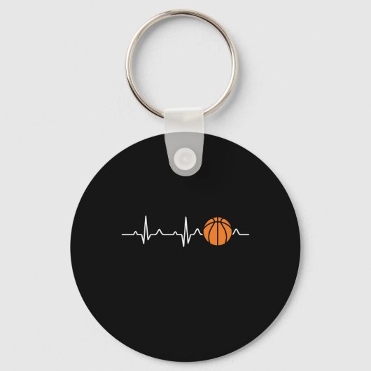 Basketbal Heartbeat 4 Sleutelhanger (Voorkant)