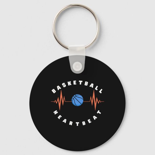 Basketbal Heartbeat 6 Sleutelhanger (Voorkant)