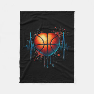Basketbal Heartbeat 8 Fleece Deken