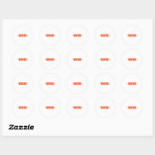 Basketbal Heartbeat 9 Ronde Sticker (Vel)