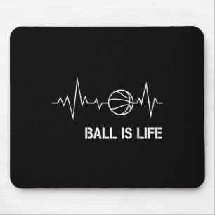 Basketbal Heartbeat Big My Life Baller Player Coa Muismat