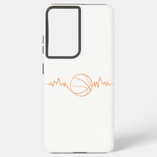 Basketbal Heartbeat Design Cool Gift voor Sport Samsung Galaxy Hoesje