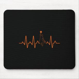 Basketbal Heartbeat Speler Ball Gift Voor Mannen e Muismat