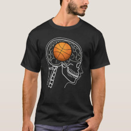 BASKETBAL HERSENEN X-RAY T-shirt ontwerp voor mann