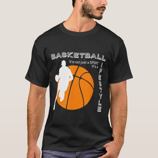 Basketbal het is een levensstijl - Basketbal T-shirt (Voorkant)
