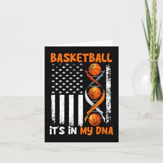 Basketbal Het is In-My DNA Fun Player Coach Team S Kaart (Voorkant)