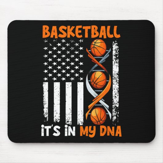 Basketbal Het is In-My DNA Fun Player Coach Team S Muismat (Voorkant)