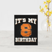 Basketbal Het is mijn 8e verjaardag 8 jaar oud jon Kaart (Gele Bloem)