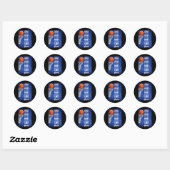 Basketbal - Het is mijn liefde voor het spel Ronde Sticker (Vel)