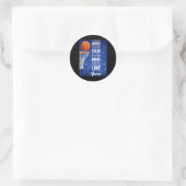 Basketbal - Het is mijn liefde voor het spel Ronde Sticker (Tas)