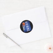 Basketbal - Het is mijn liefde voor het spel Ronde Sticker (Envelop)