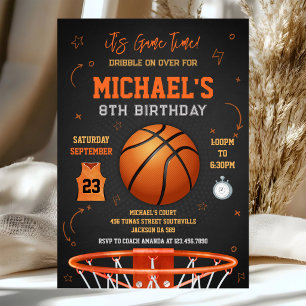 Basketbal Het is spel tijd Sport Jongen Verjaardag Kaart