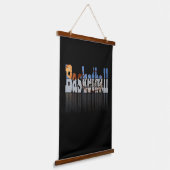 Basketbal het spel, muur opknoping hangend wandkleed (Gebogen)