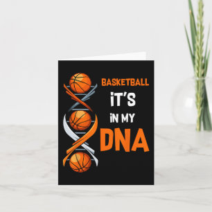 Basketbal Het zit in mijn DNA Fun Player Coach Tea Kaart
