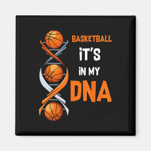 Basketbal Het zit in mijn DNA Fun Player Coach Tea Magneet