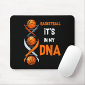 Basketbal Het zit in mijn DNA Fun Player Coach Tea Muismat (Met muis)