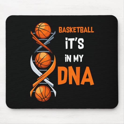 Basketbal Het zit in mijn DNA Fun Player Coach Tea Muismat (Voorkant)
