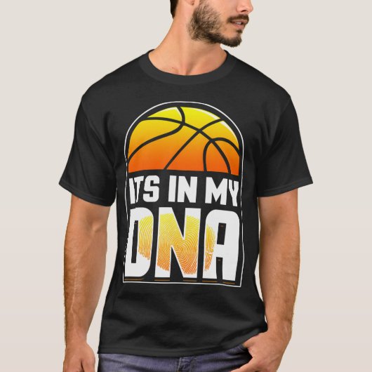Basketbal - het zit in mijn DNA T-shirt (Voorkant)