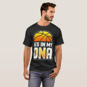 Basketbal - het zit in mijn DNA T-shirt (Voorkant volledig)