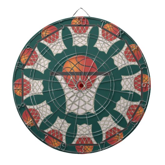 “Basketbal Hoep” Dartbord (Voorkant)