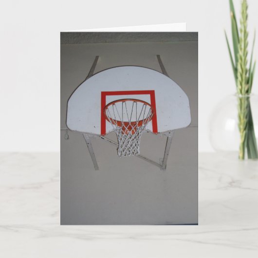 "Basketbal Hoep" Verjaardagskaart Kaart (Voorkant)